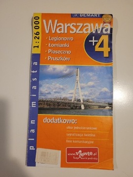 Mapa Warszawy używana