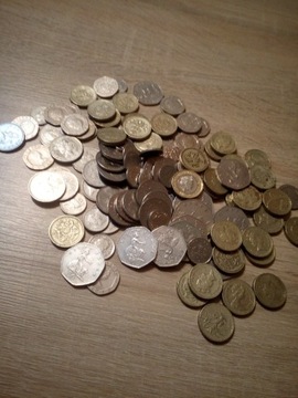 50 funtów w monetach-Anglia