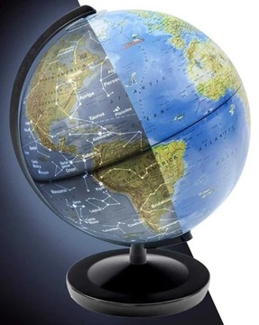 Globus dla Dzieci Kosmos Podświetlany Dzień Noc