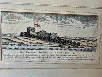 Widok Fortu Winneba od południa - 1727 r.