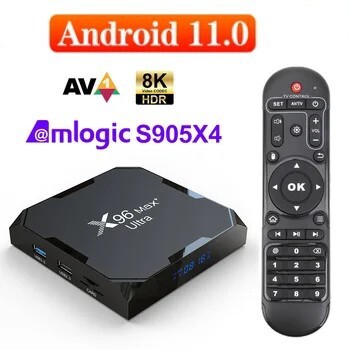 X96 Max Plus Ultra Tv Box 4/32Gb Android 11 S905X4
