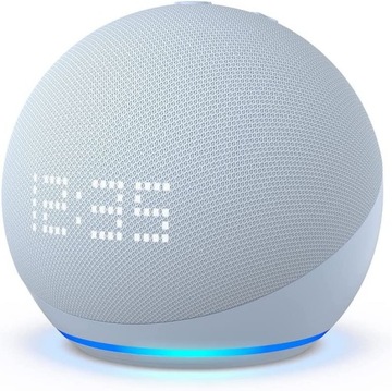 Głośnik intelig Amazon Echo Dot 5 niebieski ZEGAR