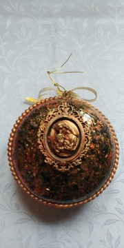 świąteczny medalion dwustronny na choinkę