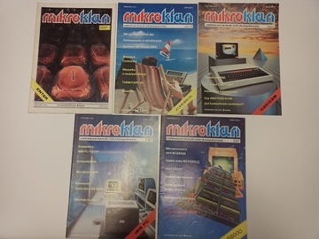 Magazyn Mikroklan 1986 1987 rok 5 numerów