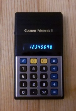 Kalkulator Canon Palmtronic 8 - vintage