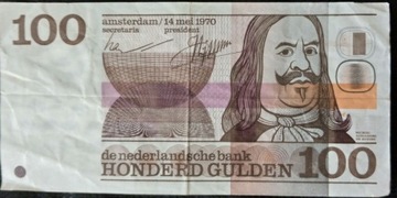 100 guldenów  banknot Holandia 1970 rok
