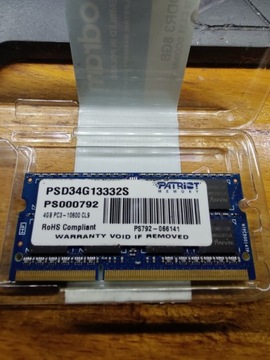 Pamięć RAM DDR3 4GB SODIMM 1333MHz CL9