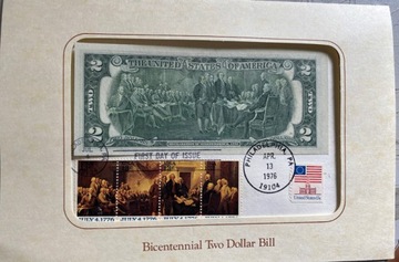 Banknot 2$  1976r. 200-lecie banknotu 