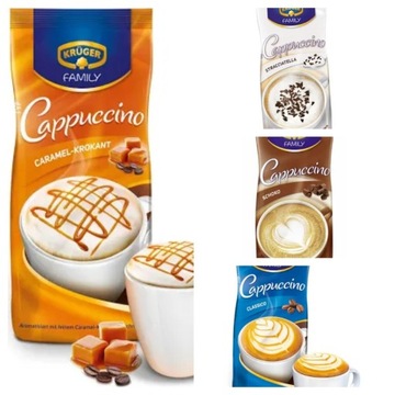 Kawa cappuccino Kruger zestaw 4 x 500 g z Niemiec 