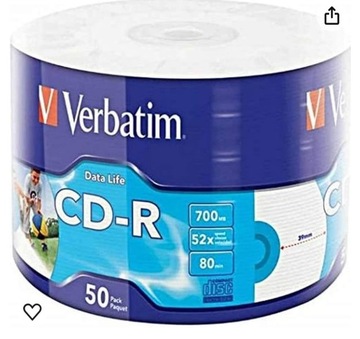 Verbatim CD-R 52x Ijp 700Mb 42 Sztuk