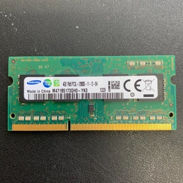 Pamięć RAM 4GB Samsung 1Rx8 PC3L-12800S-11-13-B4