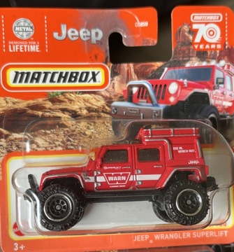 MATCHBOX resoraki Mattel JEEP WRANGLER+ gratis