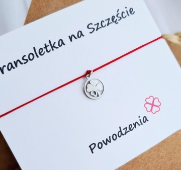 Bransoletka KONICZYNA srebrna na szczęście EGZAMIN