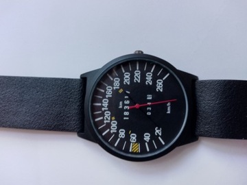 Zegarek na rękę MERCEDES black prędkościomierz