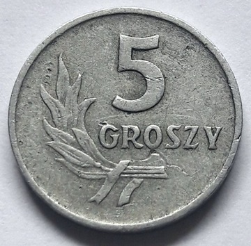 PRL- 5 groszy z 1958 r