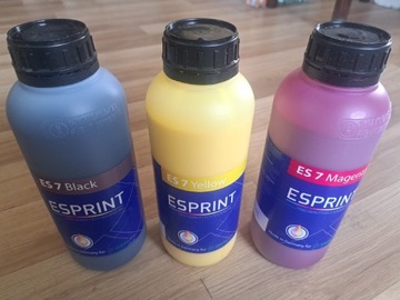 3x 1 litr tusz ekosolwentowy Esprint Germany ES 7