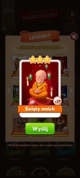 Święty mnich | Karta do gry Coin master 