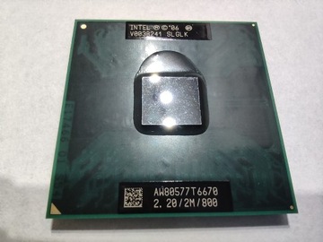 Core 2 Duo T6670 2,2GHz 800MHz 2MB + gratis RAM