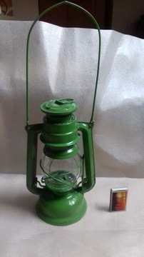 Lampa naftowa MEVA 863 zielona nieu Czechosłowacja