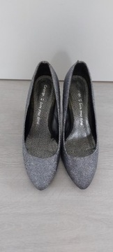 Buty czółenka na obcasie blink mienią się r. 40