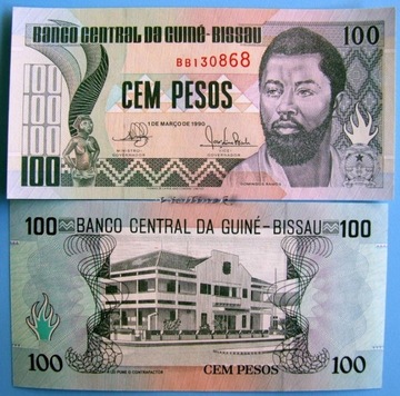 GWINEA BISSAU 100 PESOS 1990 UNC