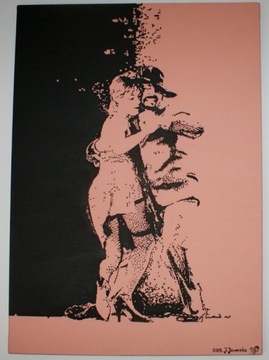 Obraz olejny na płótnie-"Tango" a:J.Jaworskiej 