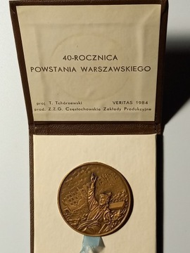 Medal 40 Rocznica Powstania Warszawskiego