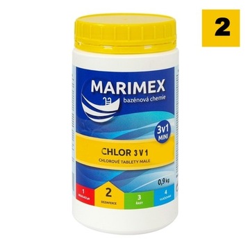 Chlor w tabletkach MINI 3w1 Multifunkcyjny 45 szt