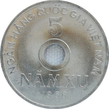 Wietnam 5 xu 1951, KM#7
