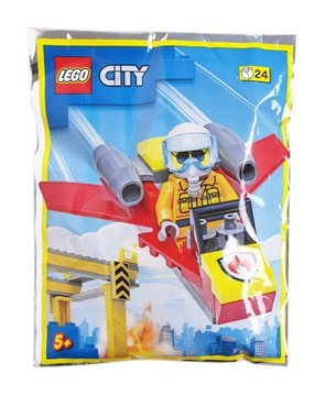 LEGO City Minifigure Polybag - Firefighter Woman with Jet #952209