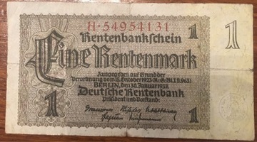1 Rentenmark 1937 r