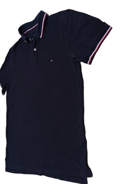 Tommy  Hilfiger oryginalna  czarna koszulka polo rozmiar  XL