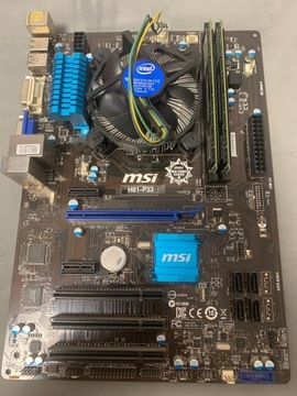 Intel i3-4170 3.70GHz MSI H81-P33 8GB DDR3 1600MHz