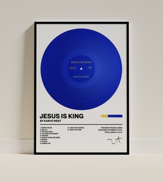 Plakat Kanye West Jesus is King A4