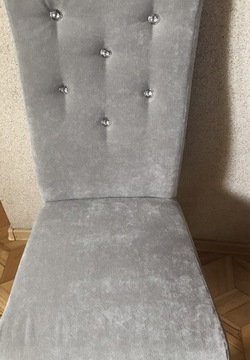 Krzesła 6 szt Svarovskiego kryształy
