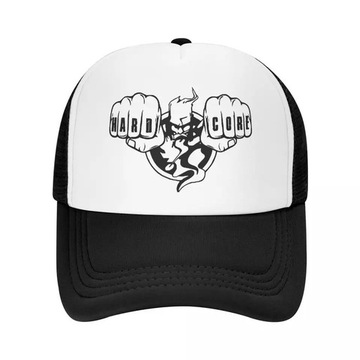 Hard Core Punk CZAPKA Z DASZKIEM TRUCKER RETRO