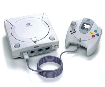 Sega Dreamcast  z padami oraz akcesoria 