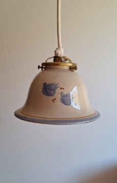 Piękna ceramiczna Lampka wisząca Vintage 