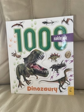 1000 naklejek Dinozaury książka dla dzieci