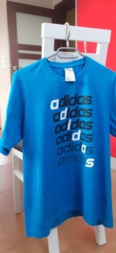 T-shirt rozm.M Adidas koszulka bezszwowa napisy