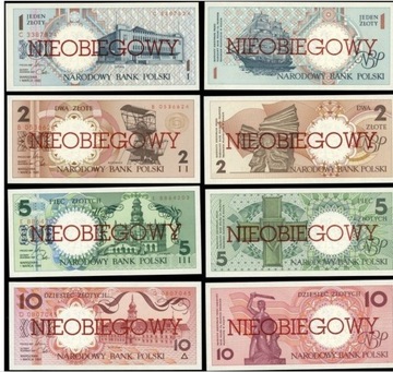 Zestaw banknotów miasta polskie - 1.03.1990