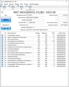 Dysk twardy HDD 320