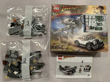 LEGO Indiana Jones 77012 myśliwiec, pilot, pudełko
