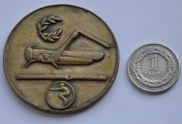 II RP, Medal  I miejsce Pięciobój 1927.Duży