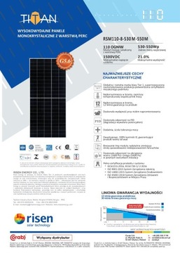 Moduł fotowoltaiczny Risen Energy RSM110-8-545M