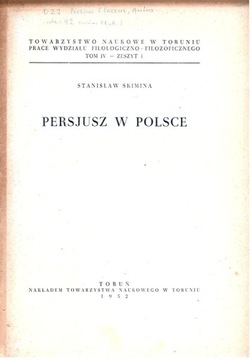 Stanisław Skimina : Persjusz w Polsce