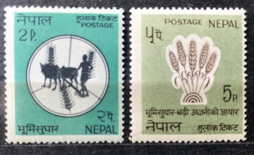 Z 7_4. 1965. Nepal. Mi 188-89 **