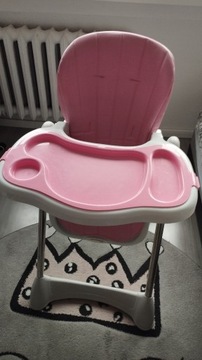 Krzesło do karmienia Kinderkraft różowe