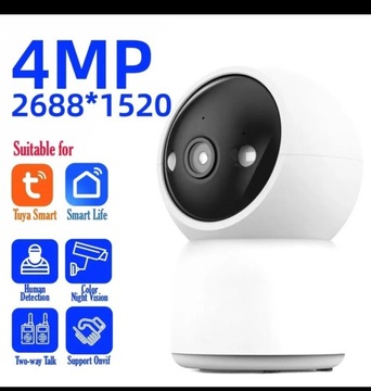 Kamera wifi 4MP Tuya Smart, Smart Life 