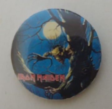 Przypinki Iron Maiden, 3 szt., lata 90., NOWE